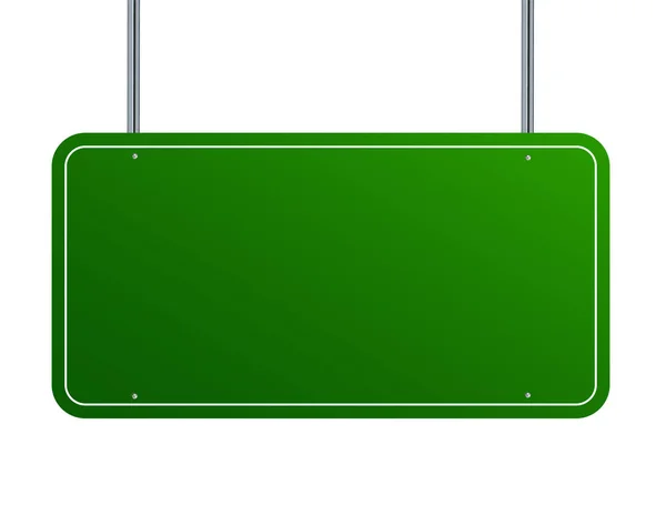 Знак дороги зелений порожній вектор — стоковий вектор