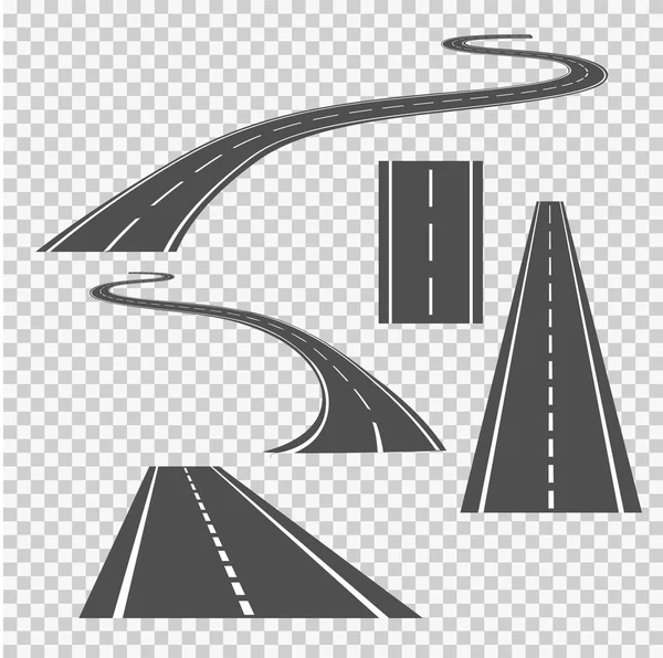 Sarma eğri yol yön veya karayolu ile işaretler.