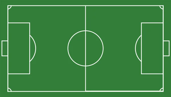 Campo de fútbol, campo de fútbol — Vector de stock