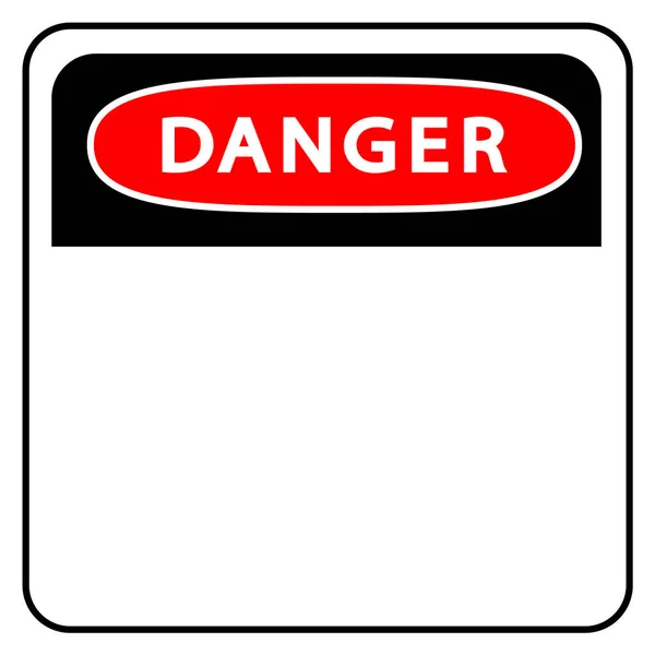 Danger sign.vector ilustração . —  Vetores de Stock