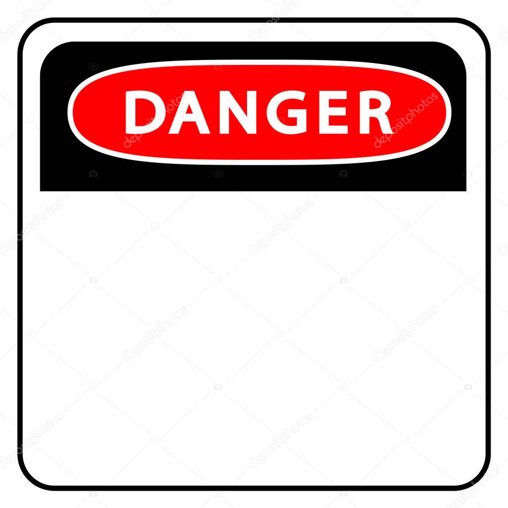 Danger sign.vector illustration.