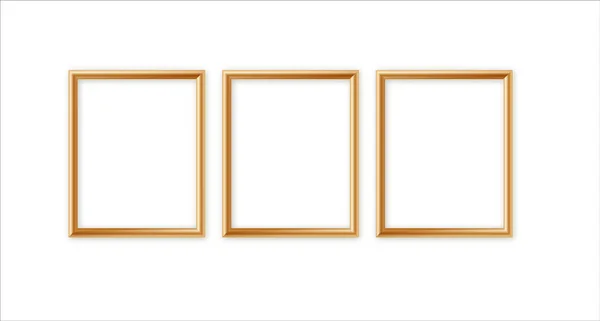 Blanco fotolijstje aan de muur. ontwerp voor moderne interieur vector illustratie — Stockvector