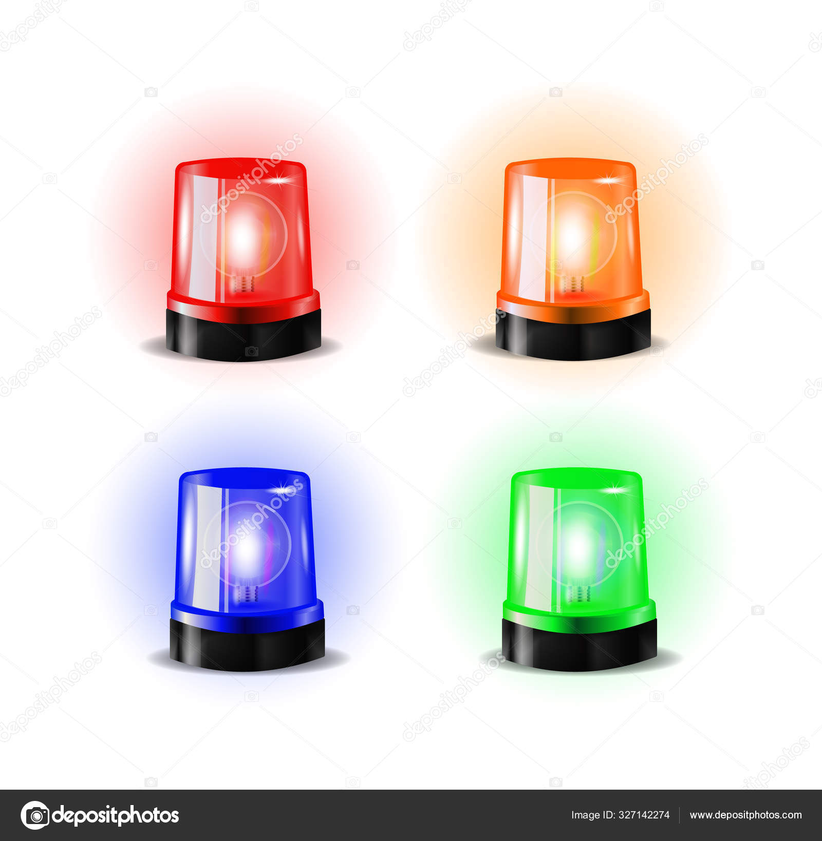 Red And Blue Flashers Green Orange Siren Vector Realistic Object Light Effect Beacon For Police Cars Ambulance Fire Trucks Emergency Flashing Stock Image By Kabzon300 Gmail Com 327142274 Red And Blue Flashers Green Orange, Green And Blue Lights On Fire Truck