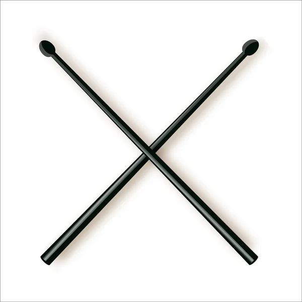 Drumsticks einfaches Symbol auf weißem Hintergrund — Stockvektor