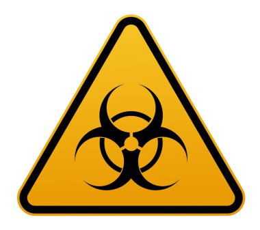 Coronavirus warning sign in a triangle and warning tape vector illustration. Coronavirus in Europe. Chinese virus outbreak. Global epidemic of COVID-2019. clipart