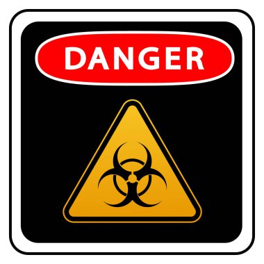 Bir üçgende koronavirüs uyarı işareti ve bant vektör illüstrasyonu uyarısı. Avrupa 'da Coronavirus. Çin virüsü salgını. COVID-2019 küresel salgını.