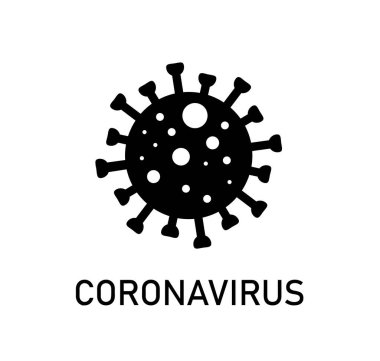 Coronavirus Bakteri Hücre Simgesi, 2019-nCoV Roman Coronavirus Bakterisi. Enfeksiyon yok ve Coronavirüs Konseptini Durdur.