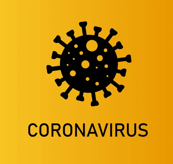 Coronavirus Bacteria Cell Icon, 2019-nCoV Novel Coronavirus Bacteria. Keine Infektion und kein Ende des Coronavirus. — Stockvektor