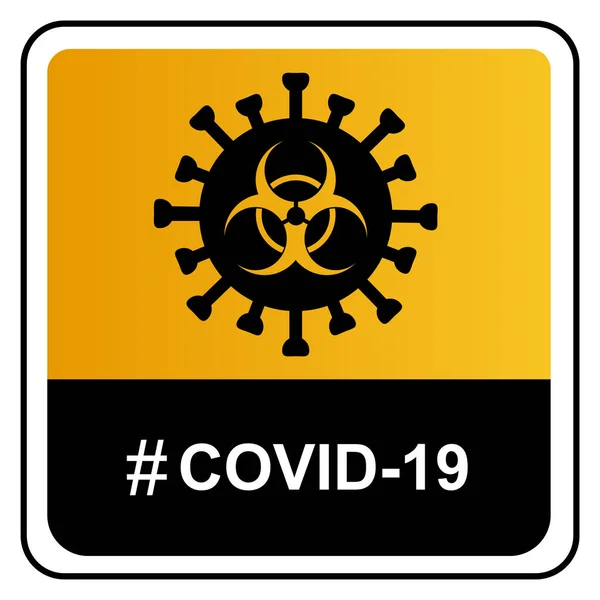 Qovid-19 Pandémiás stop Novel Coronavirus járvány covid-19 2019-nCoV tünetek Wuhan Kínában. — Stock Vector
