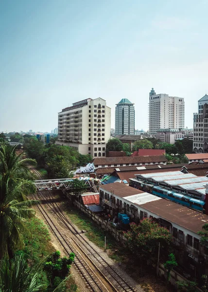 Houses of myanmar during the day. — Stock Photo, Image