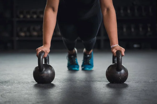 Kettleballs 크로스 맞춤된 훈련 — 스톡 사진