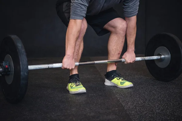 Súlyemelés Cross Fit Tornaterem — Stock Fotó