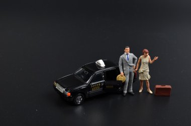 Japonya taksi ile küçük rakam