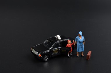 Japonya taksi ile küçük rakam