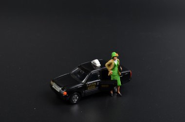 Japonya taksi ile küçük rakam