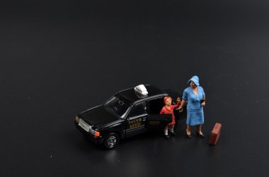 Japonya taksi ile küçük rakam