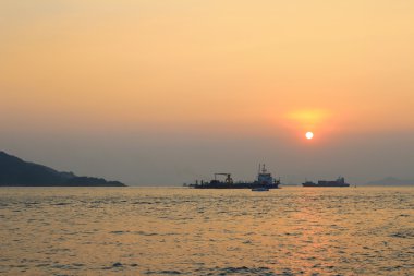 Batı Lamma kanal gün batımında