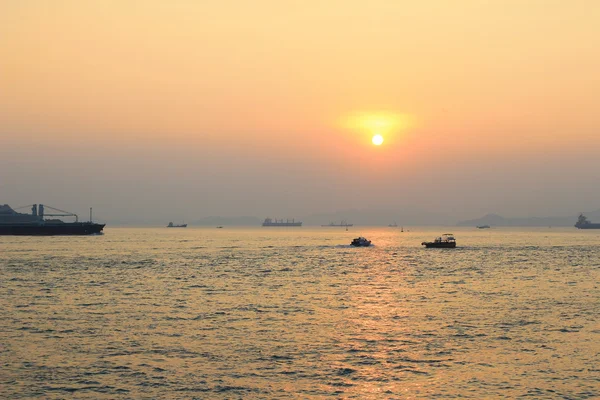 West Lamma Channel at sunset — Stock Photo, Image