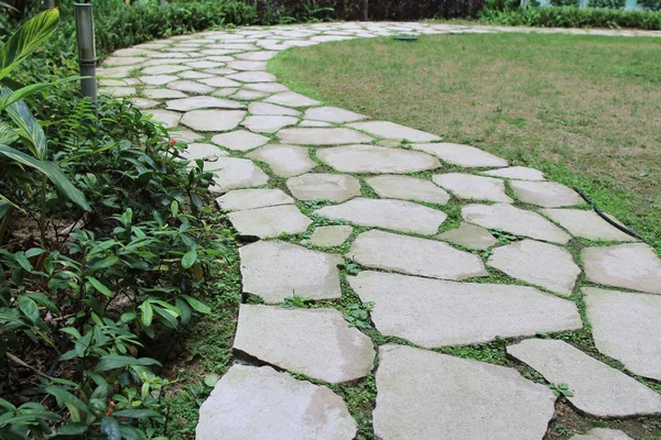 Strada in pietra in giardino — Foto Stock
