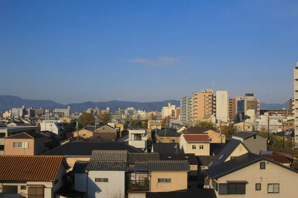 Vista para fora da janela de Sanin Main Line de kyoto — Fotografia de Stock