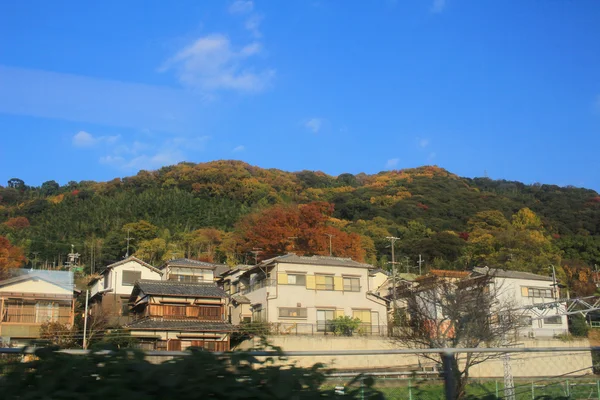 Περιοχή Kansai αμαξοστοιχίας έξω από το τρένο — Φωτογραφία Αρχείου