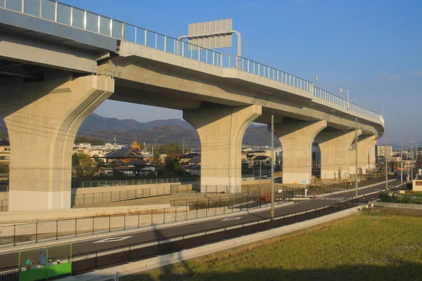 Área de Kansai da vista do trem fora do trem — Fotografia de Stock