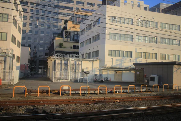 Kansai obszar widzenia kolejowego z pociągu — Zdjęcie stockowe
