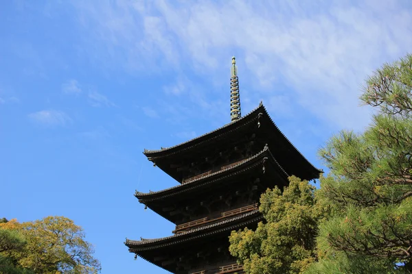 La torre di legno di Tempio di To-ji — Foto Stock