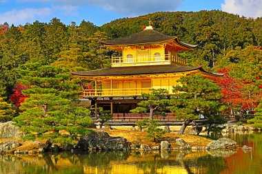 Altın köşk kinkakuji Tapınağı, kyoto, Japonya