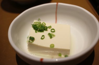 hiyayakko diyet için iyi Japon sağlıklı tofu yemek