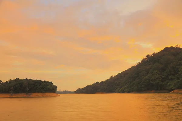 Sunset of  Shing Mun Reservoir hk — Stock Photo, Image