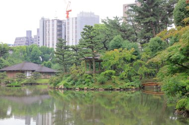 Japon tarzı Bahçe: Hiroshima, Japan.