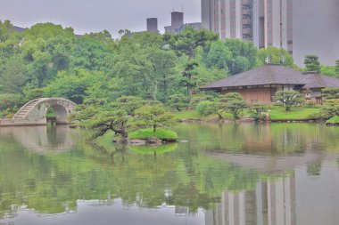 Japon tarzı Bahçe: Hiroshima, Japan.
