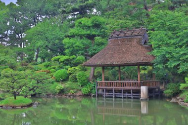 Japon tarzı Bahçe: Hiroshima, Japan.