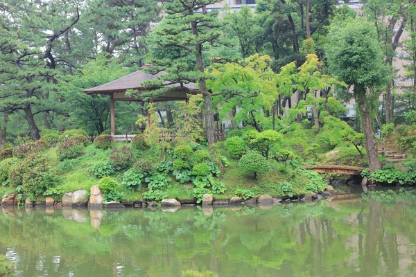 Hiroşima, Japonya bahçede. Shukkeien — Stok fotoğraf