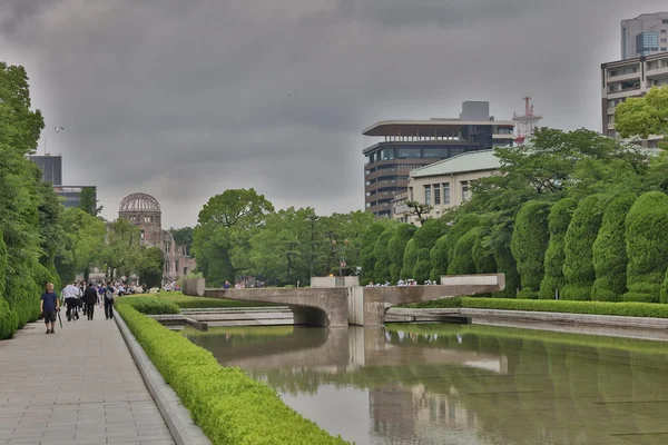 Parque Memorial de la Paz de Hiroshima en 2016 — Foto de Stock