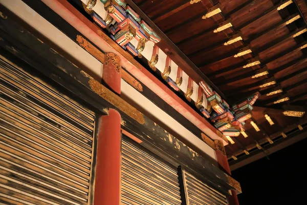 Detail of the very complex Japanese temple roof — Stock Photo, Image