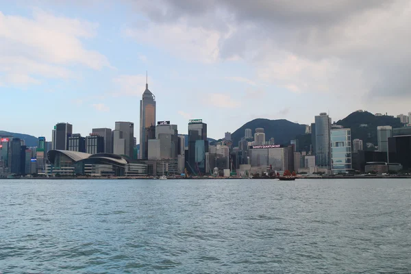 Hong Kong. Victoria Harbour och Central. — Stockfoto