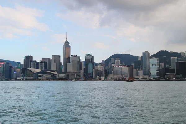 Hong kong. Viktoria Hafen und Zentrum. — Stockfoto