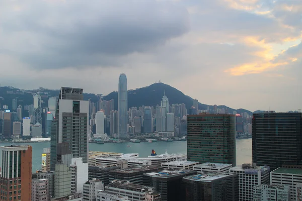 Visto da Tsim Sha Tsui area in Kowloon — Foto Stock