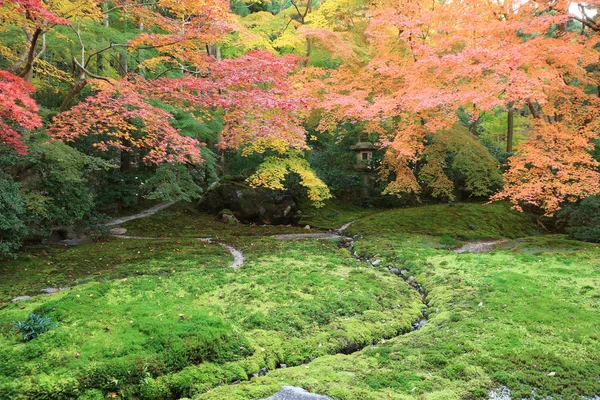 Rurikoin で日本で秋のシーズンで禅の庭 — ストック写真