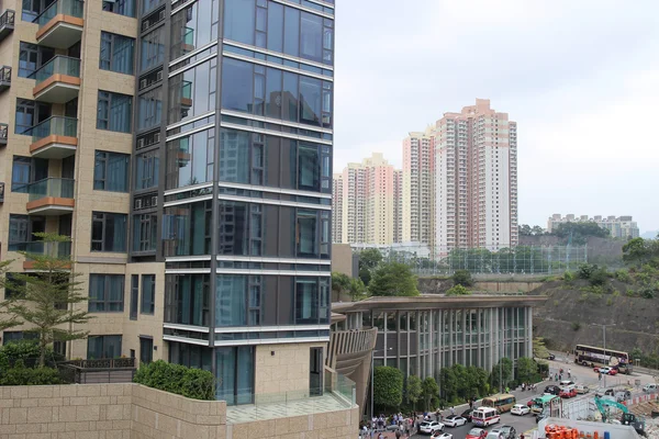 Grattacielo edificio residenziale in hk — Foto Stock