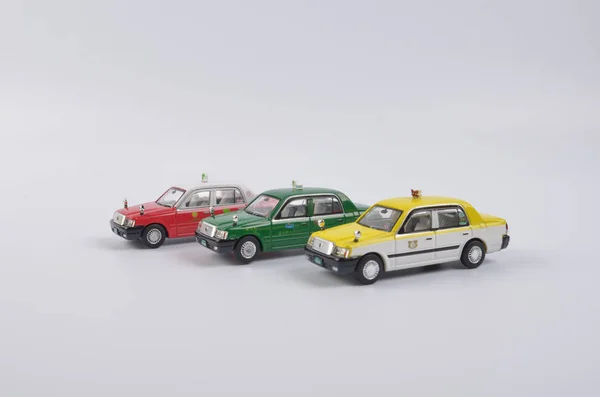 Tiny of toy of taxi , japan — Stock Photo, Image