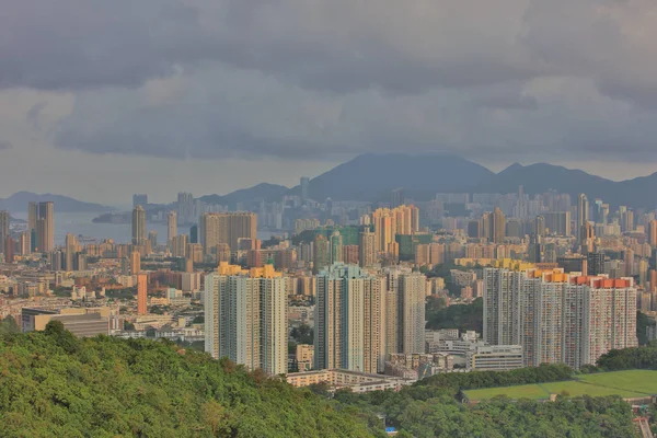 Vida vertical, edificio residente de Kowloon —  Fotos de Stock