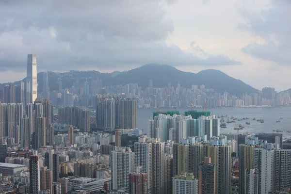 Hong Kong paysage urbain à 2016 — Photo