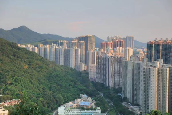 Widok na Hongkong budynków w Tseung Kwan O — Zdjęcie stockowe