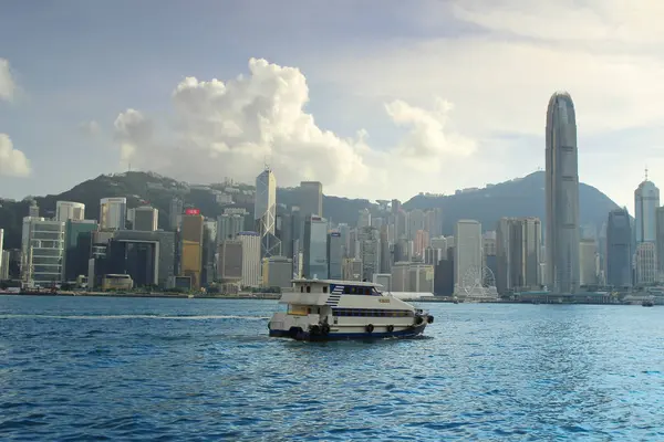 Cielo blu del porto di Hong Kong — Foto Stock