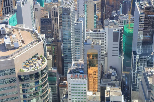 Luchtfoto van het Hong Kong, China van het stadsbeeld — Stockfoto