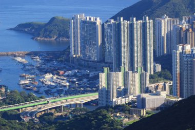 Orta sınıf Hong Kong'da bina konut