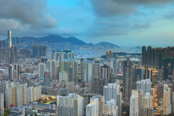 Hong Kong Skyline Kowloon desde Eagle 's Nest —  Fotos de Stock
